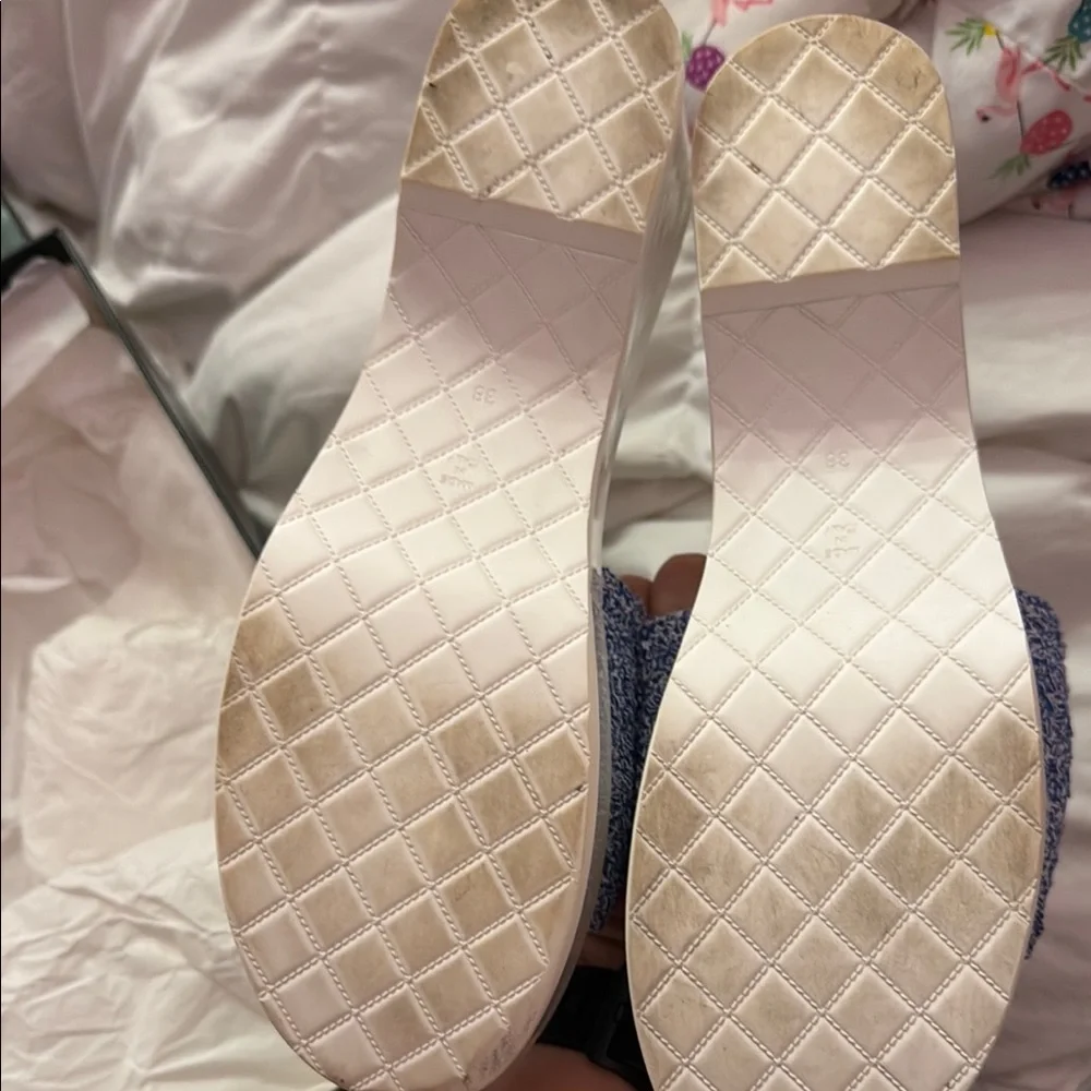 Chanel Blue and White Sandals with Iconic Design - Picture 5 of 7